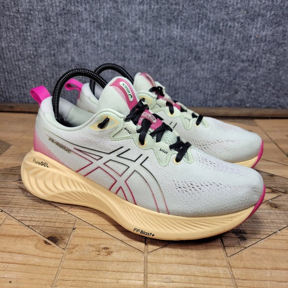 Asics Women's Athletic Shoes - Cream and Pink